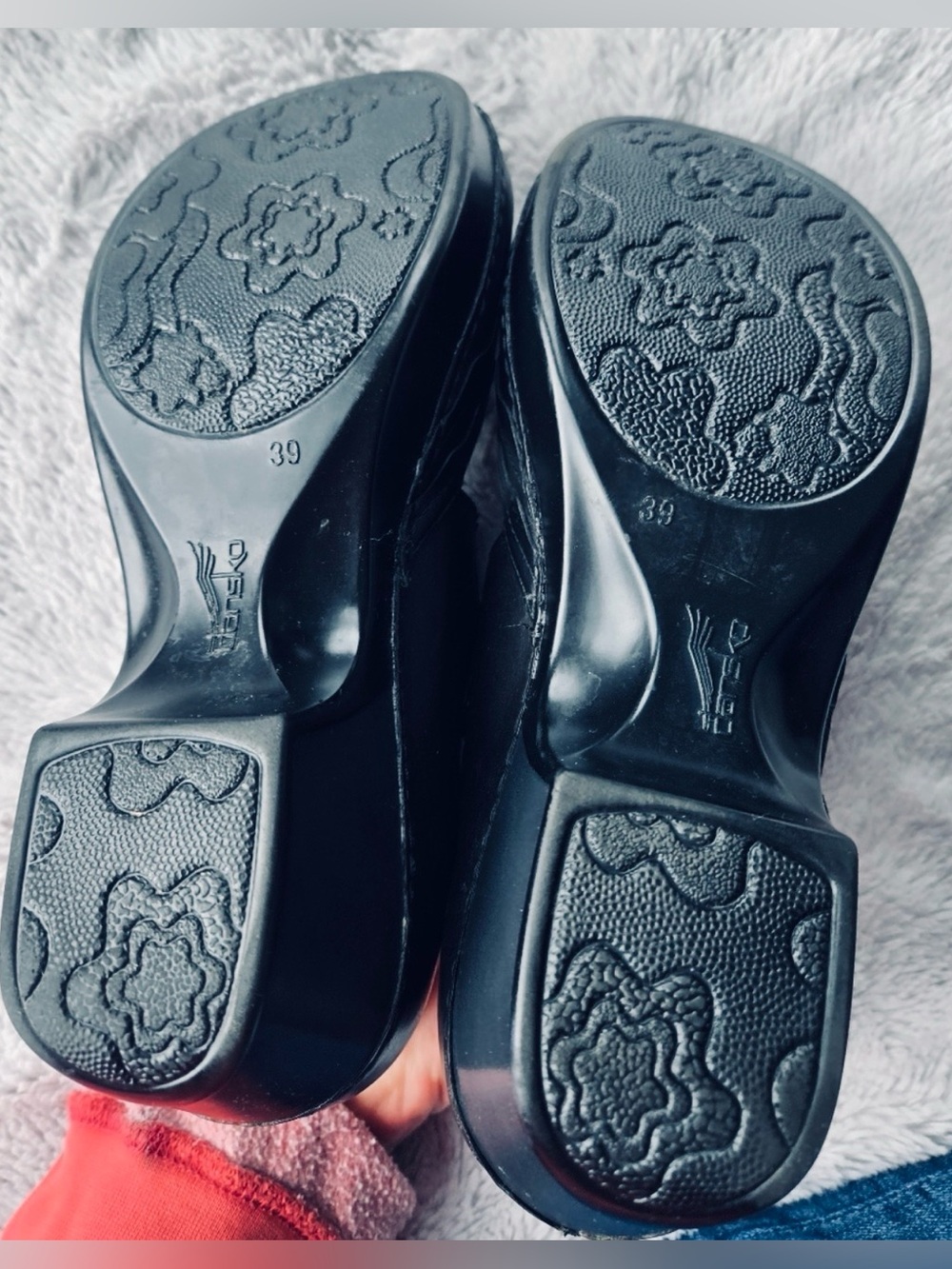 Dansko Harlow Black Leather Mary Jane Clogs Comfort Shoes Women EU 39 US 8.5-9 - Picture 7 of 8
